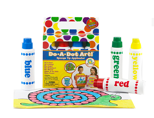 Do-A-Dot Art Washable Rainbow Dot Markers, 6 Colors