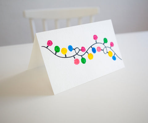 CHRISTMAS LIGHT CHRISTMAS CARD