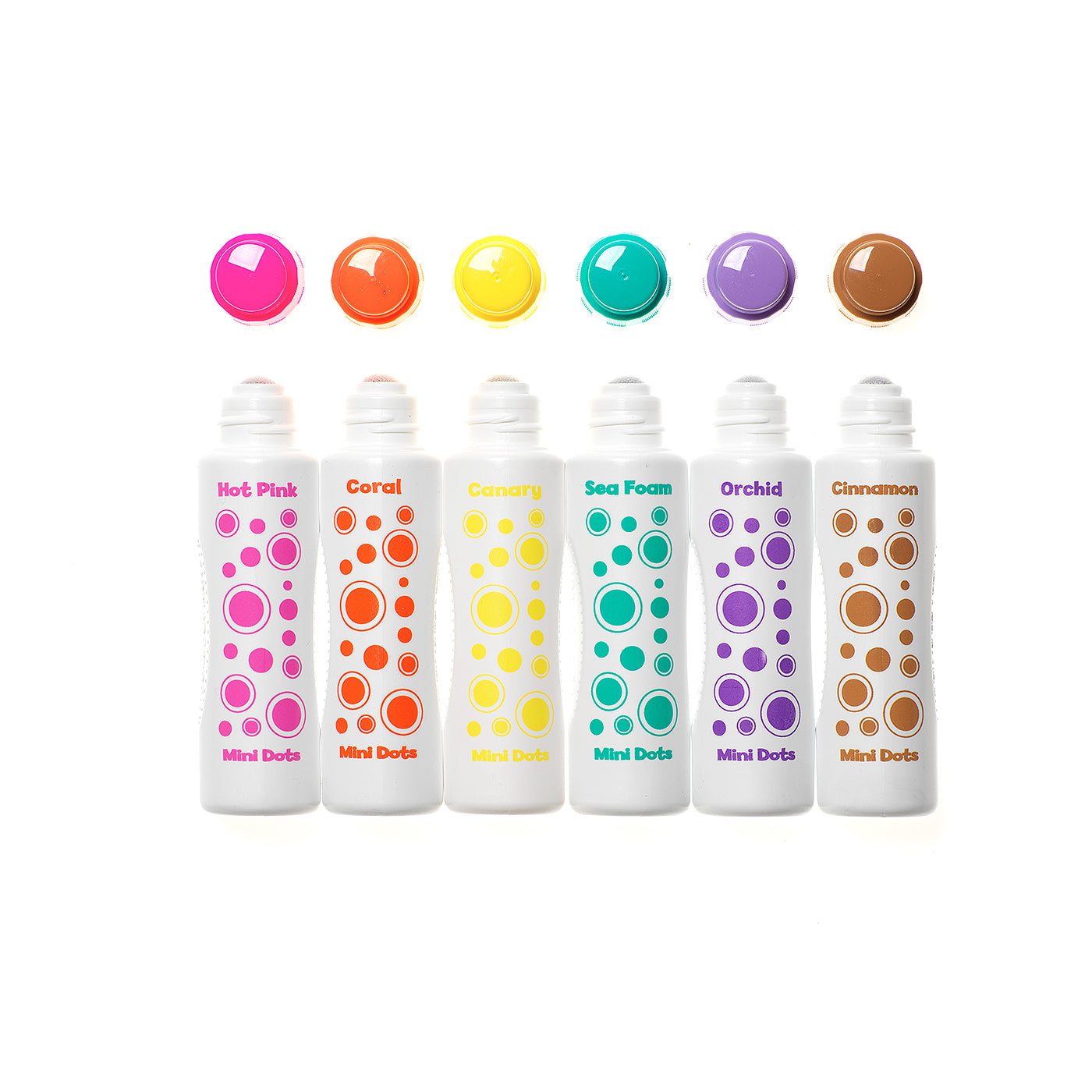 Do A Dot Art Island Bright Mini dot markers showing six pastel colors