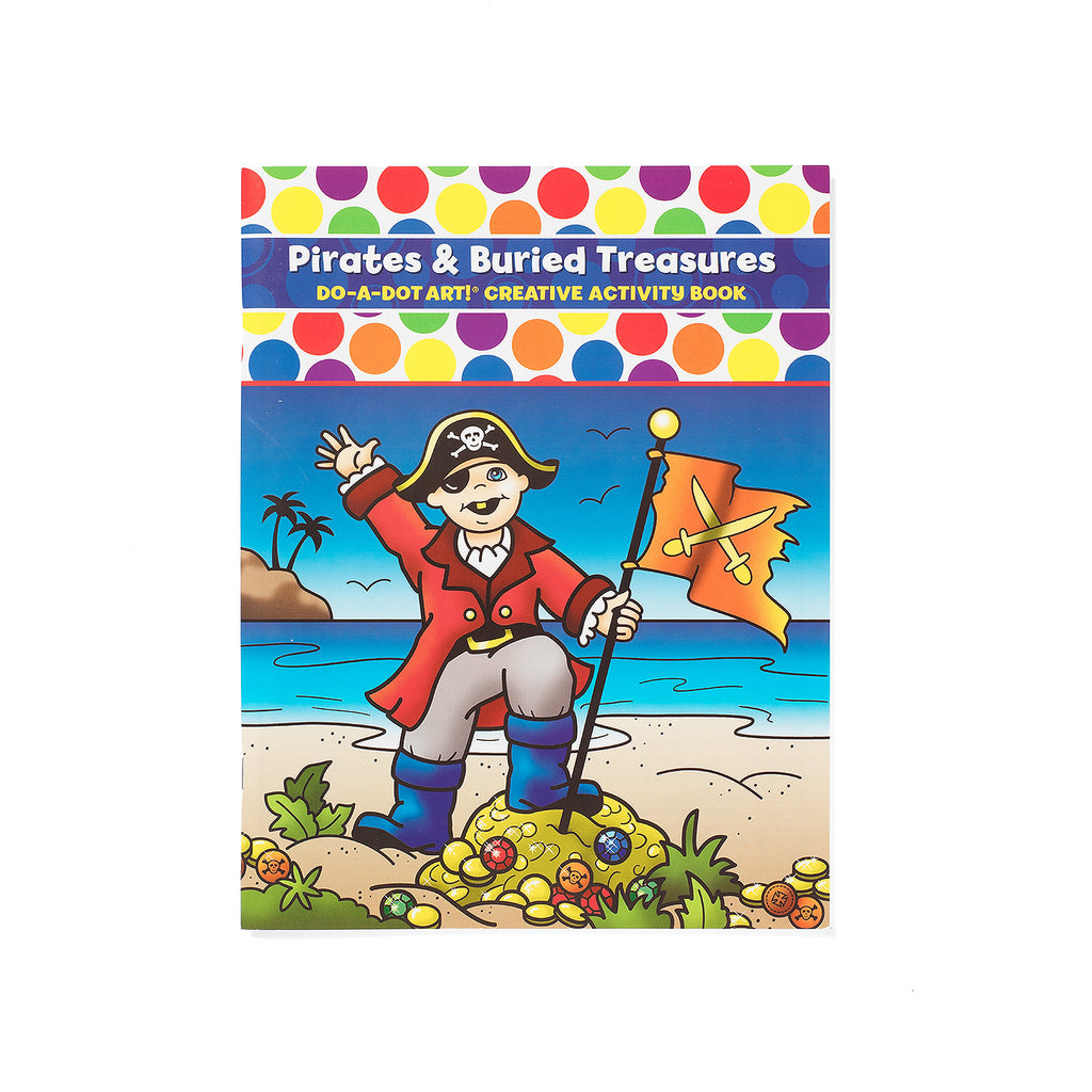 Do A Dot Art Pirates & Buried Treasures creative activity book cover with pirate illustration