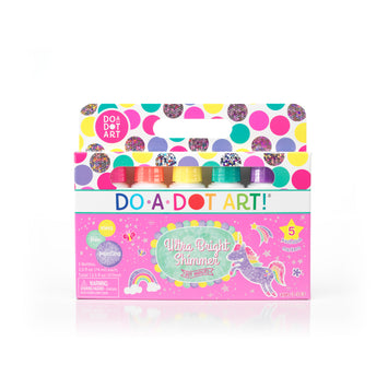 Do A Dot Art Ultra Bright Shimmer dot markers 5 pack packaging
