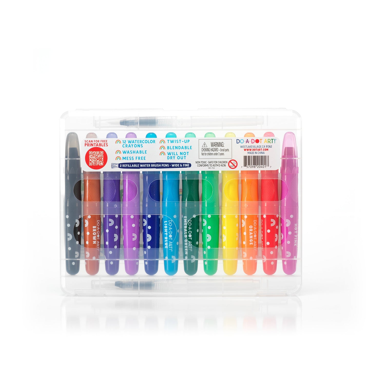 Watercolor Crayons - Rainbow Bright