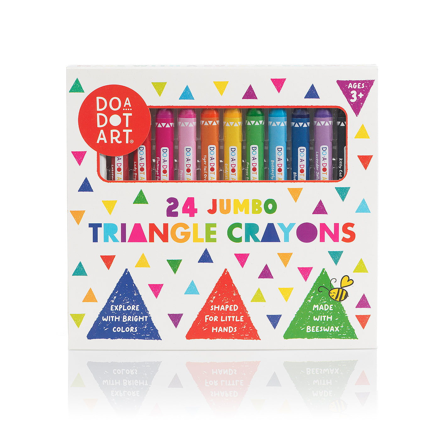 Beeswax Crayons - Jumbo Triangle 24 Colors