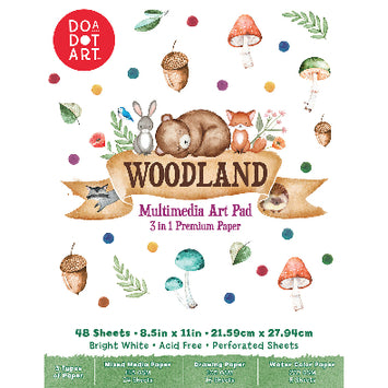 Do A Dot Art! Woodland  – 48 Sheets of Premium Paper for Markers, Crayons & Watercolors