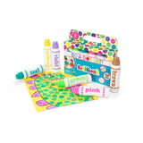Do A Dot Art Brilliant dot markers with packaging and completed dot artwork