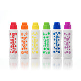 Six Do A Dot Art Juicy Fruits scented dot markers in strawberry, orange, lemon, green apple, blueberry, and grape