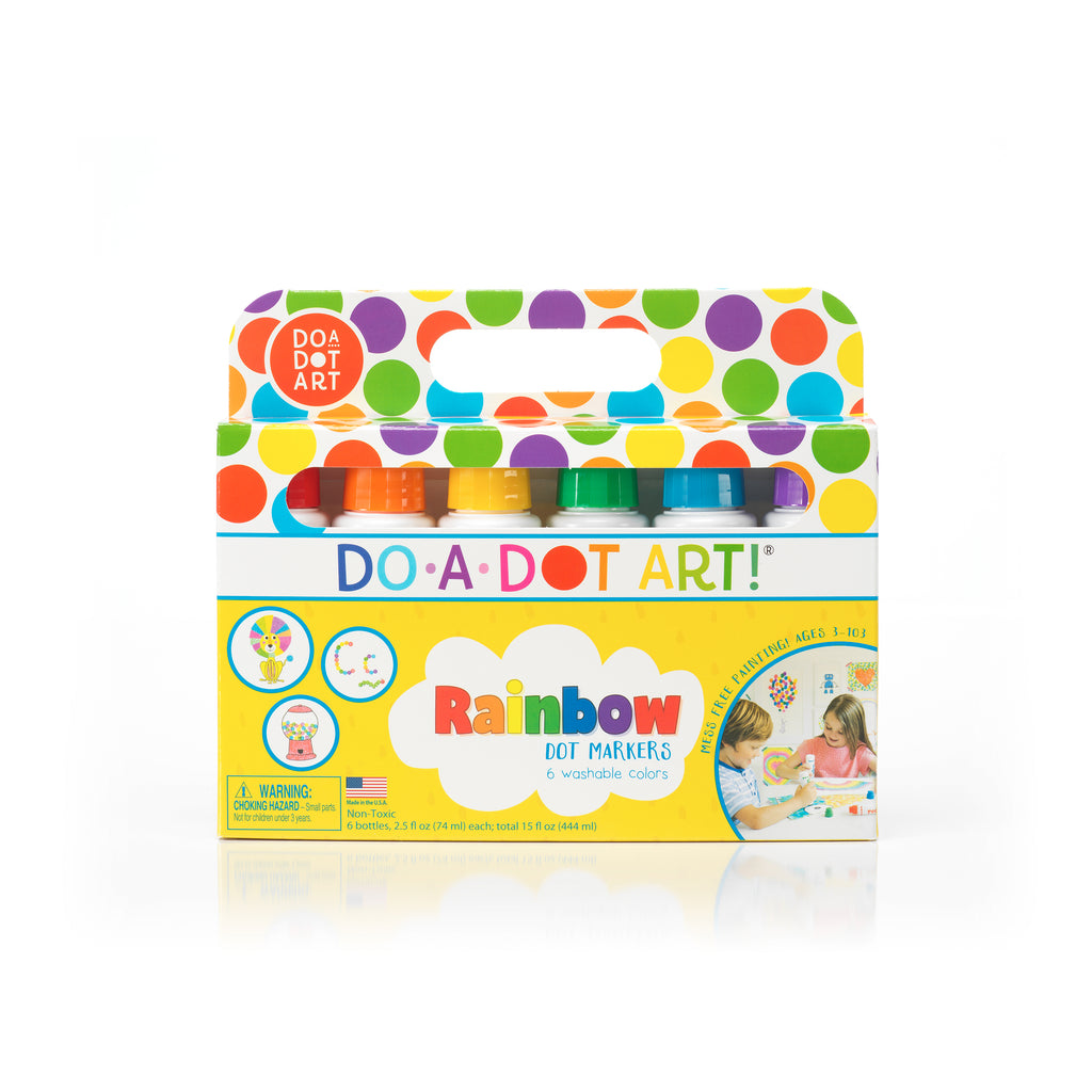 Do A Dot Art Rainbow dot markers 6 pack packaging
