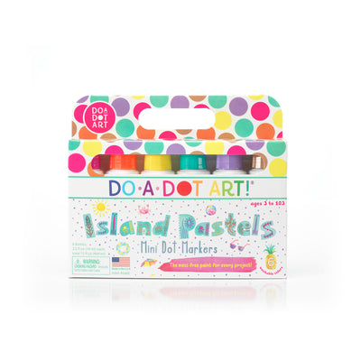 Do A Dot Art Island Bright Mini Dots & Doodles 6 pack packaging