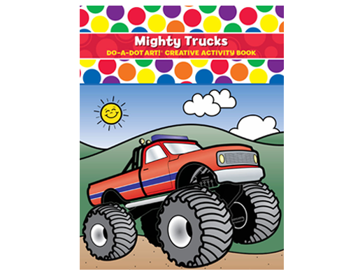 Mighty Trucks coloring book